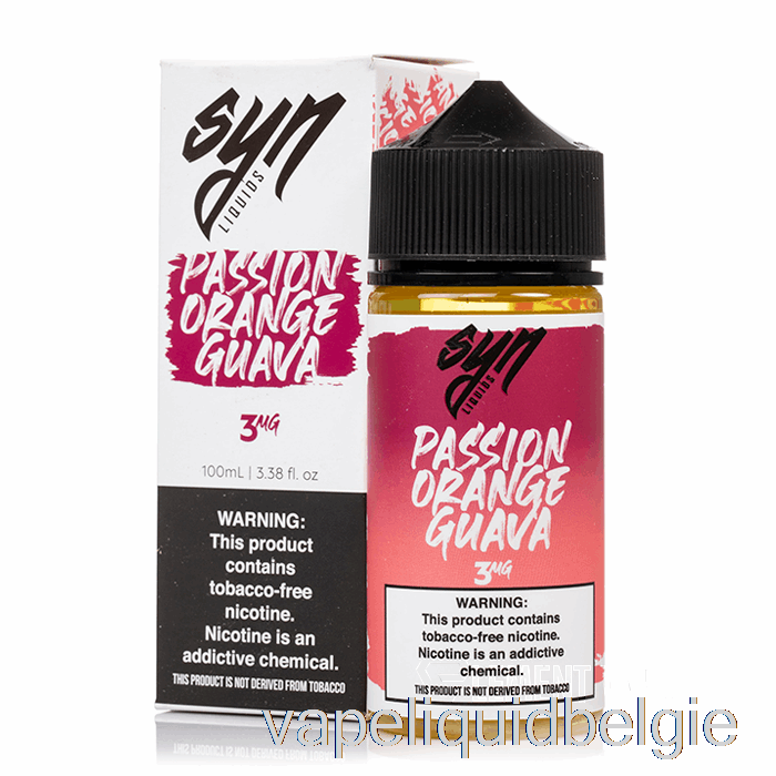 Vape Vloeistof Passie Oranje Guave - Syn Vloeistof - 100ml 3mg